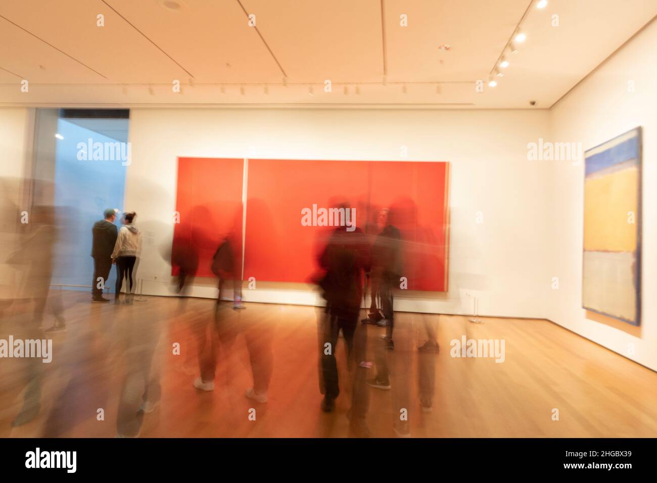 Museum visitation at MOMA Stock Photo