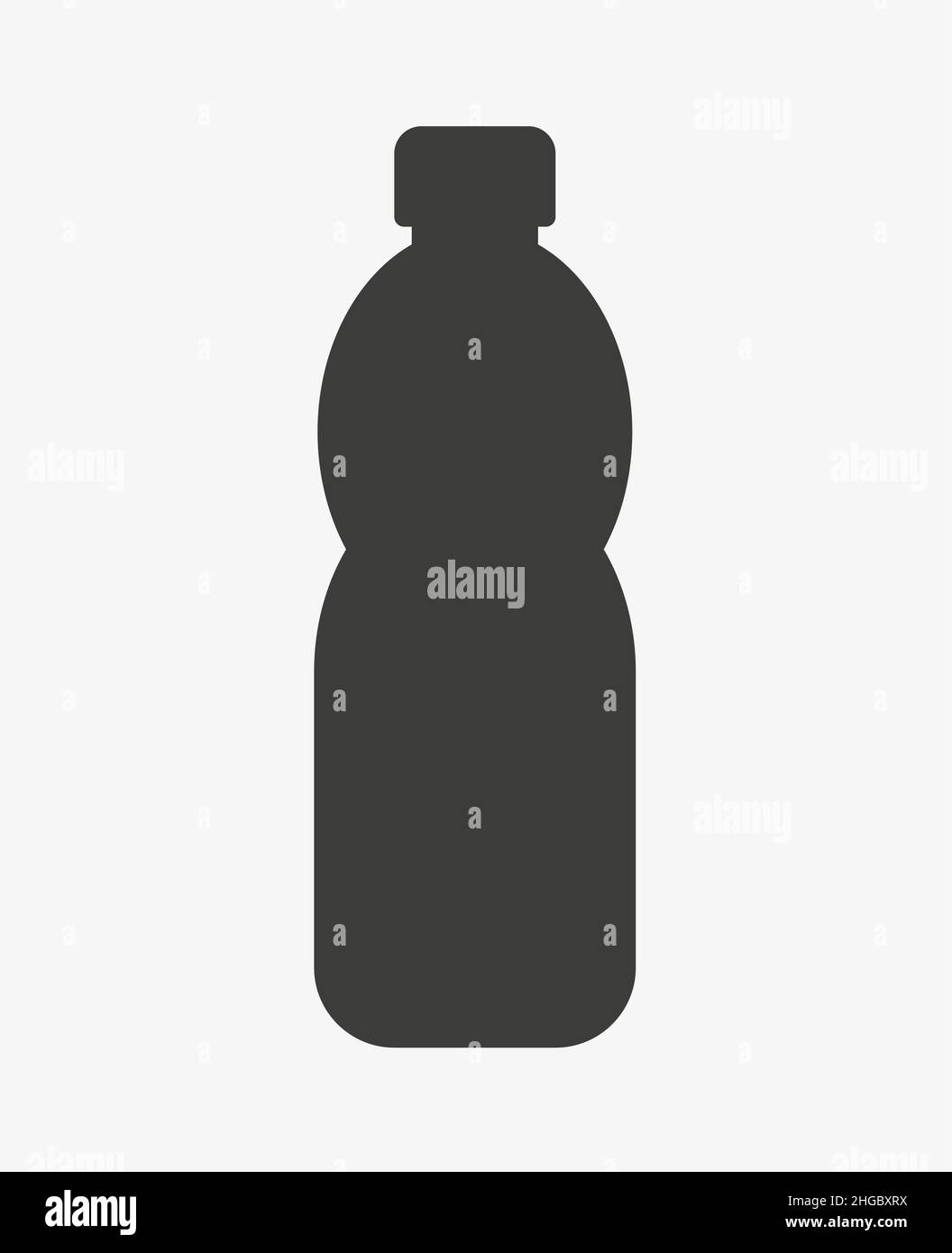 Vector icon of a plastic bottle. Beverage sign Stock Vector Image &amp; Art ...
