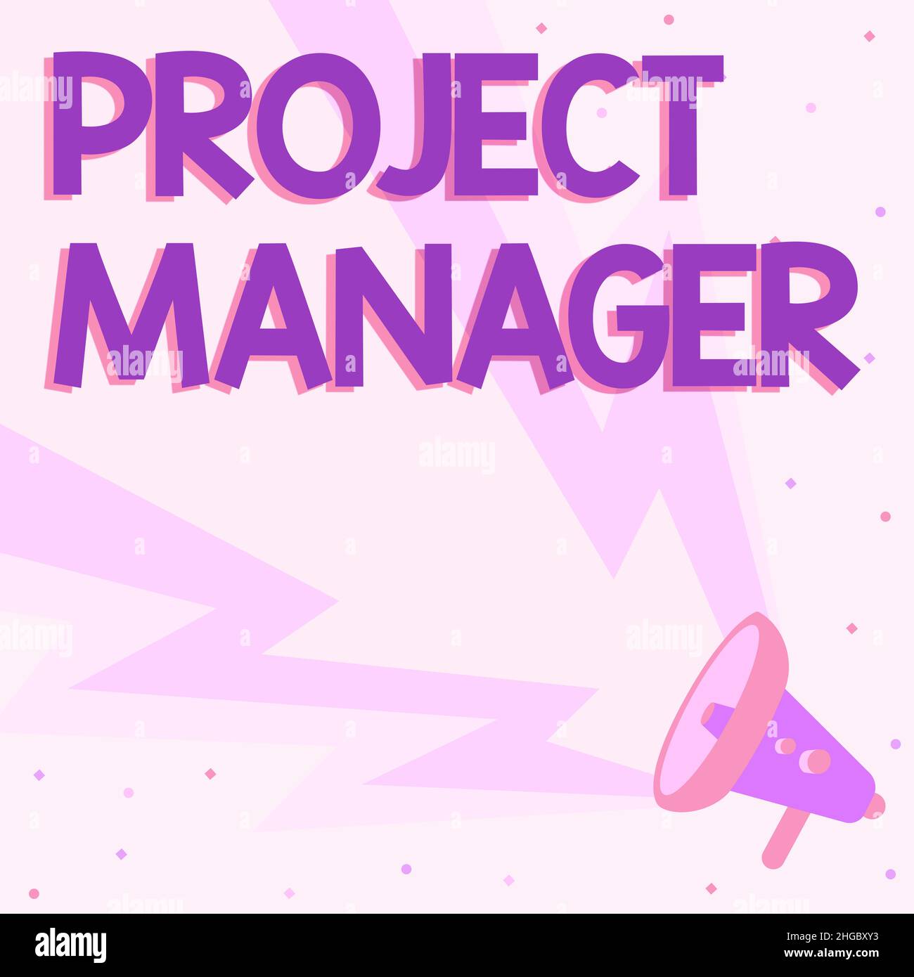 Sign displaying Project Manager. Internet Concept overall charge of the ...