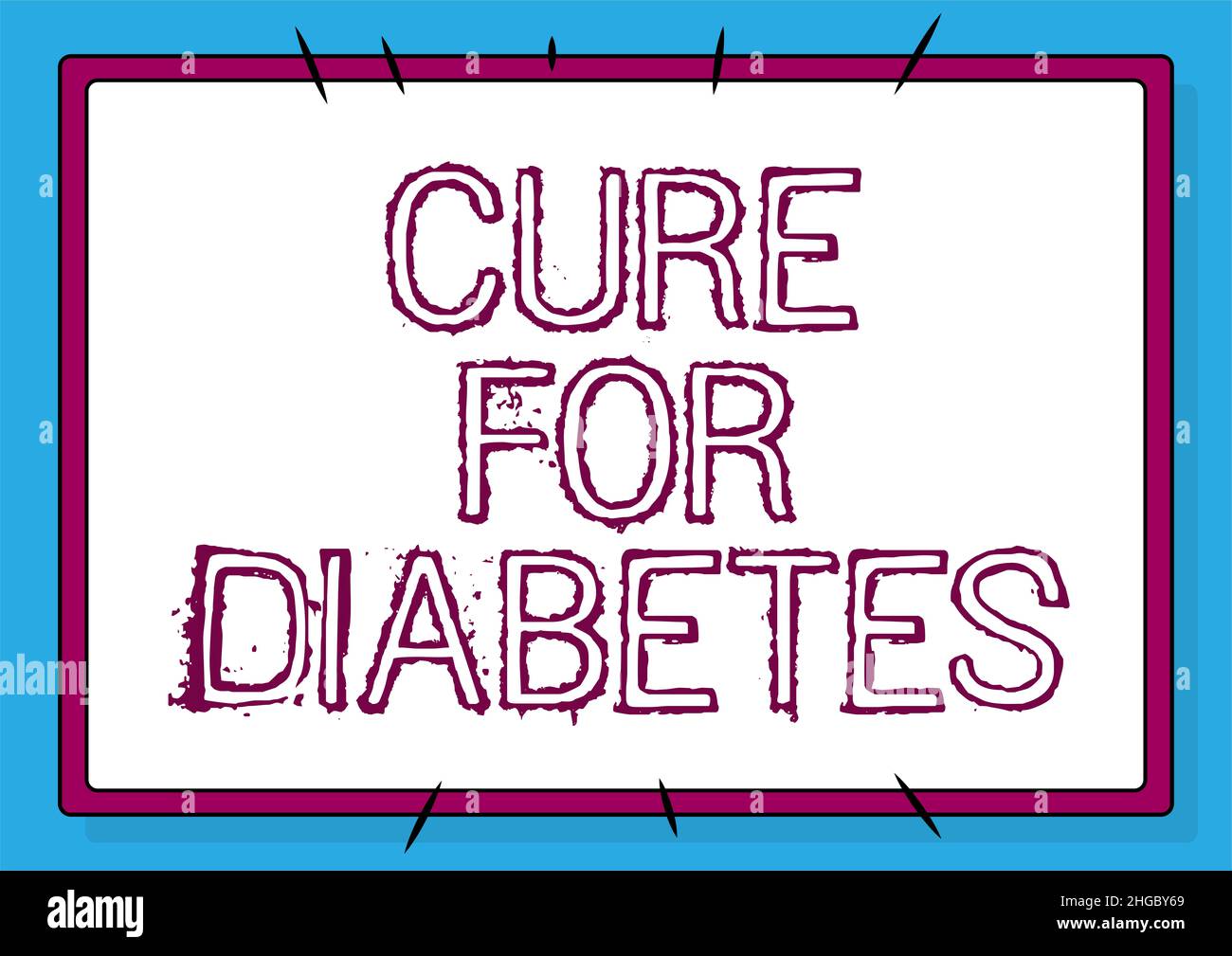 Handwriting text Cure For Diabetes. Business idea looking for ...