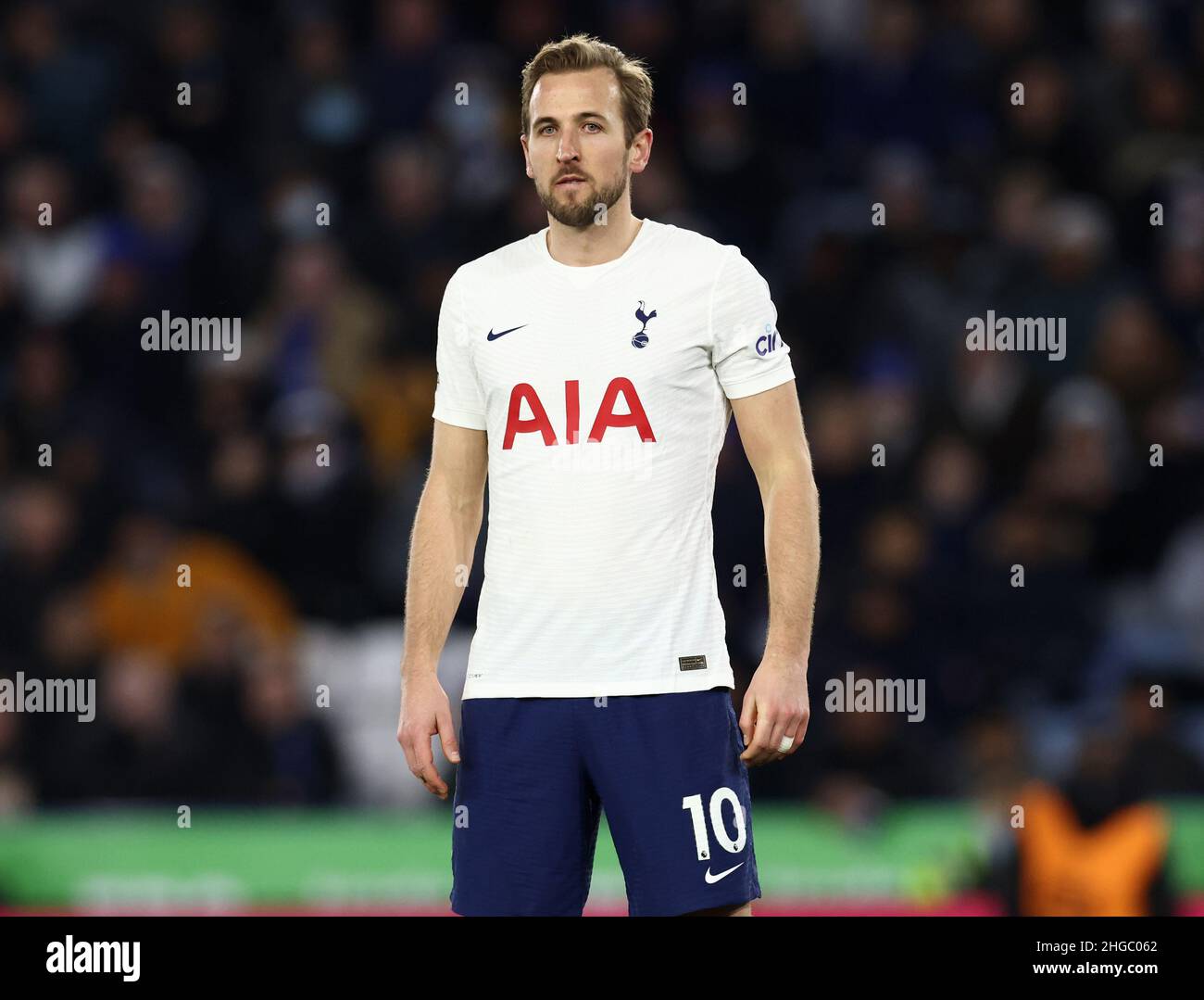 Leicester, England, 19th January 2022.  Harry Kane of Tottenham during the Premier League match at the King Power Stadium, Leicester. Picture credit should read: Darren Staples / Sportimage Credit: Sportimage/Alamy Live News Stock Photo