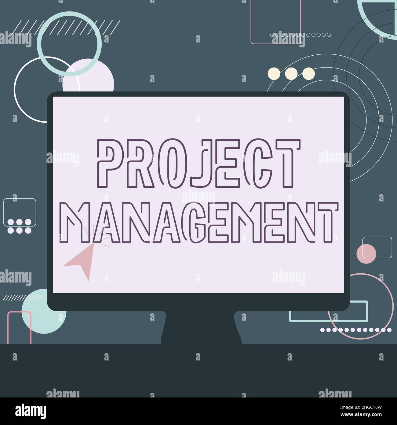 Sign displaying Project Management. Conceptual photo practice of the ...
