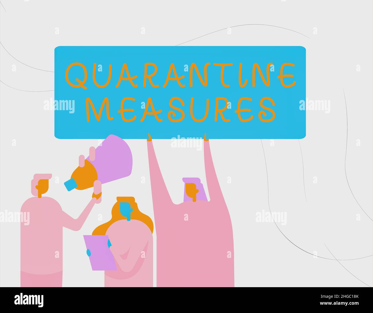 Text sign showing Quarantine Measures. Business showcase safety ...
