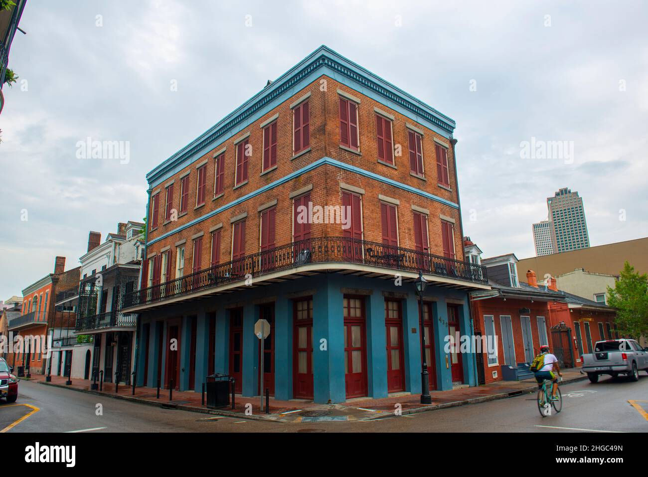 Historic building on 438 Dauphine Street at St Louis Street in French
