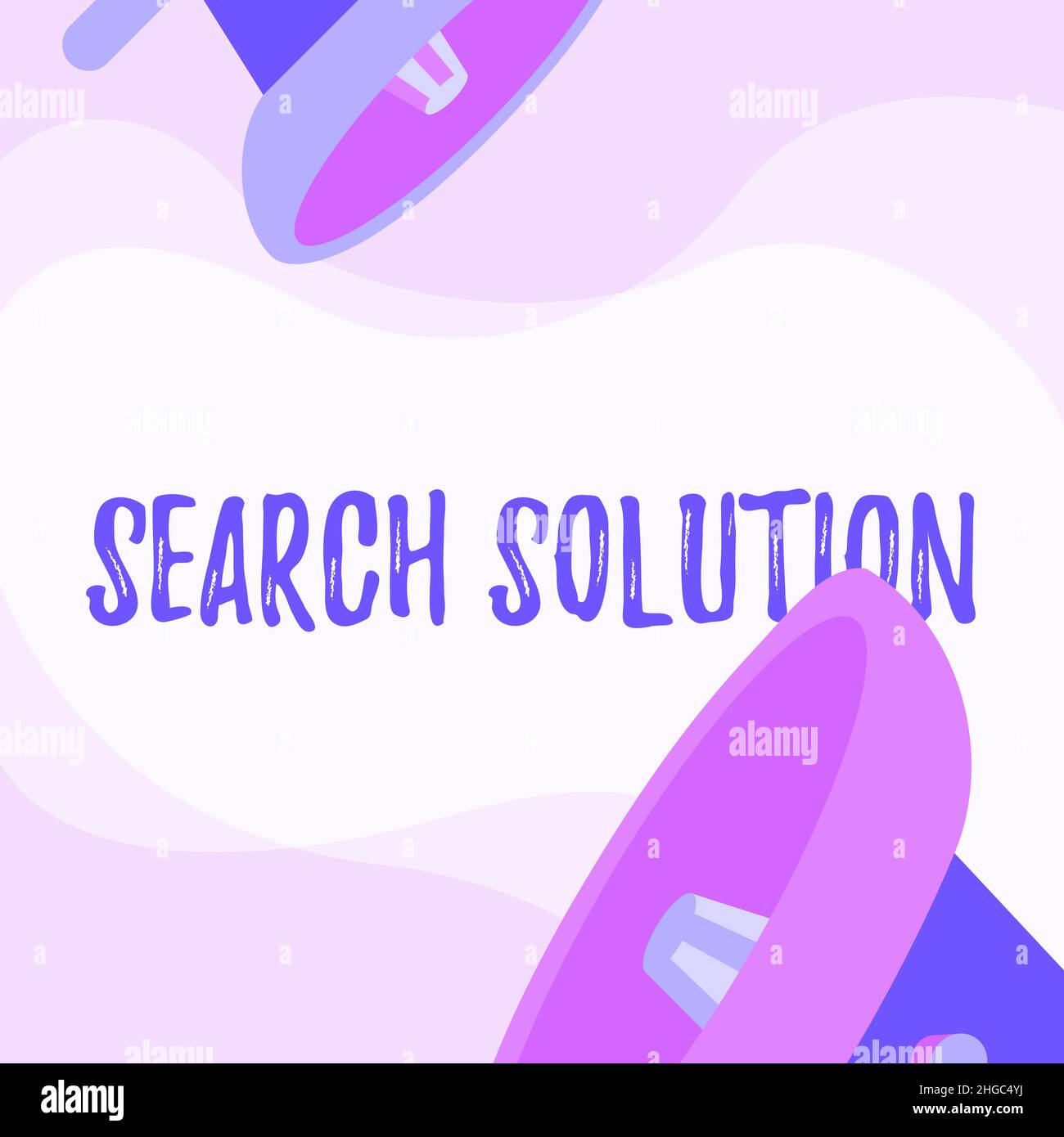 Sign displaying Search Solution. Conceptual photo an action or process ...