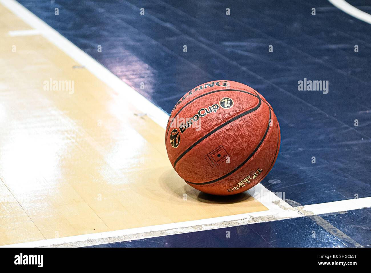 Ball illustration during the 7DAYS EuroCup basketball match between  Metropolitans 92 (Boulogne-Levallois) and Turk Telekom SK (Ankara) on  January 19, 2022 at Palais des Sports Marcel Cerdan in Levallois-Perret,  France - Photo