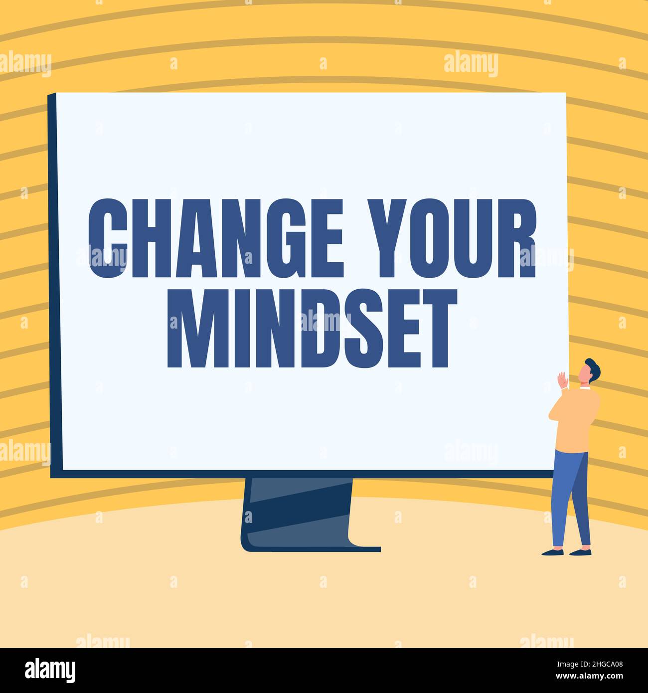 Mindset Change Signs Text sign showing Change Your Mindset. Business overview Personal ...