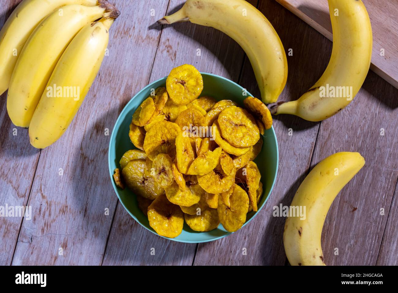 Banana chips, is a traditional Indonesian snack, made from sliced