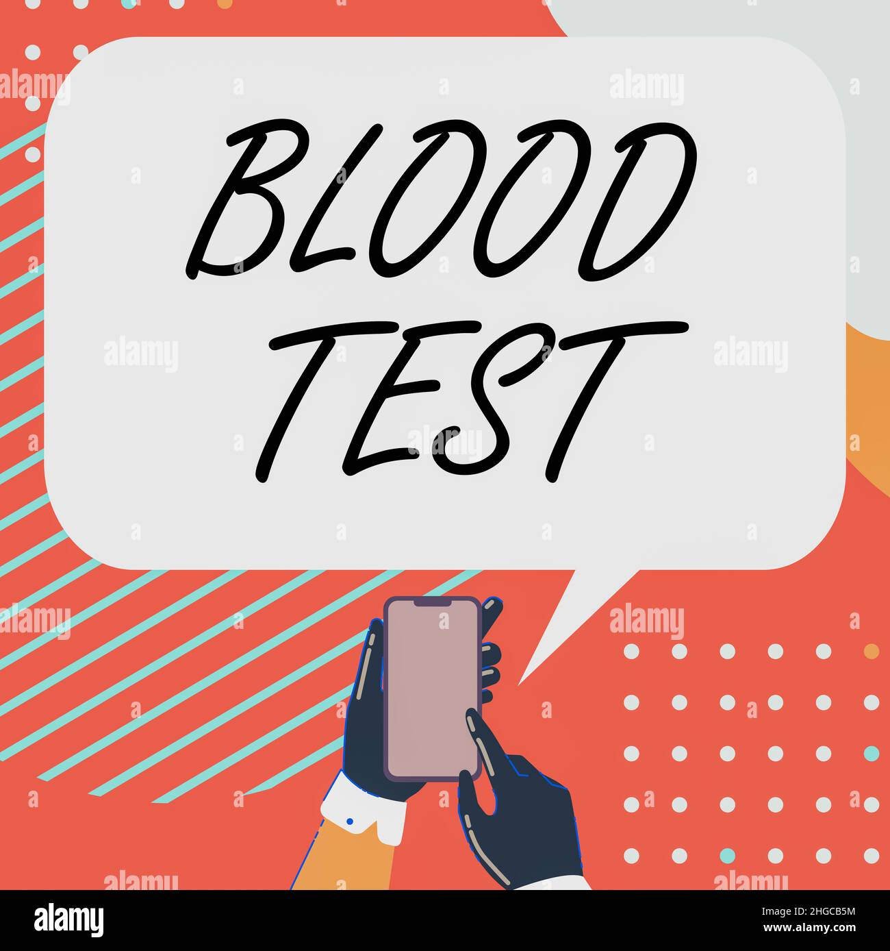 Hand writing sign Blood Test. Internet Concept Extracted blood sample ...