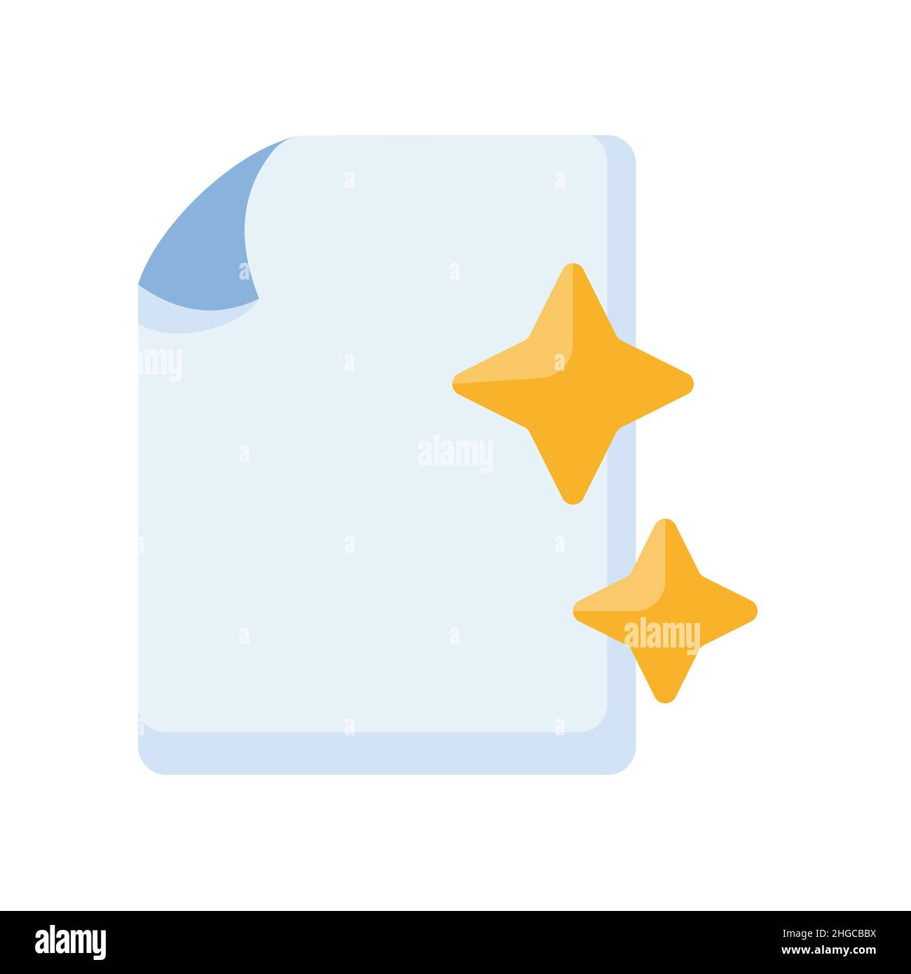 new document file paper blank single isolated icon with flat style ...