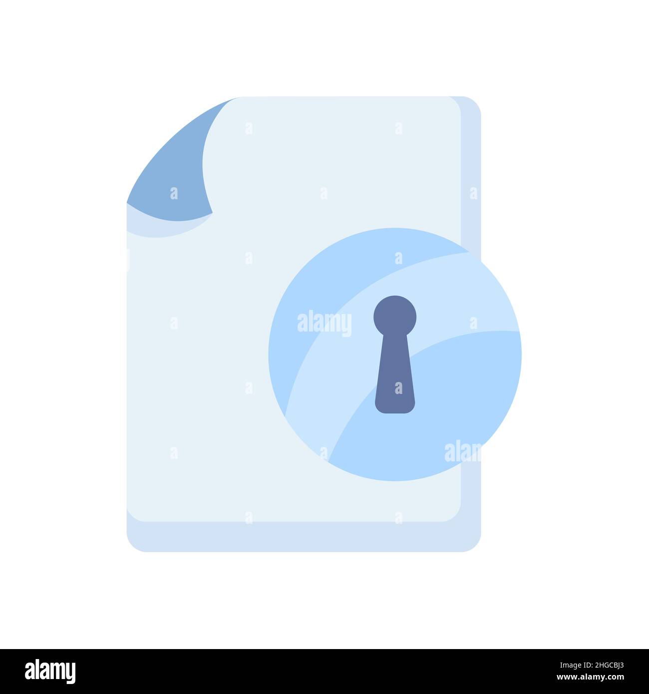 encrypted document file paper page password single isolated icon with ...