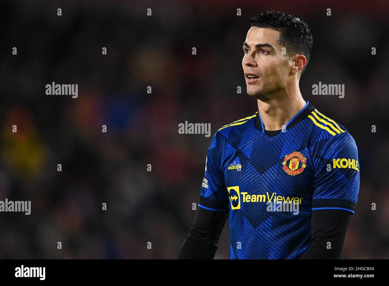 Cristiano Ronaldo #7 of Manchester United during the game in, on 1/19/2022. (Photo by Craig Thomas/News Images/Sipa USA) Credit: Sipa USA/Alamy Live News Stock Photo