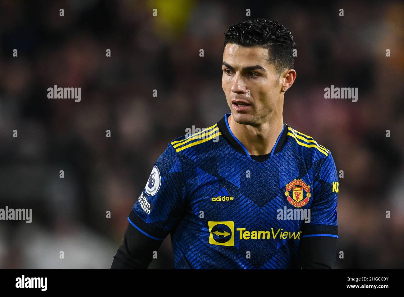 Cristiano Ronaldo #7 of Manchester United during the game in, on 1/19/2022. (Photo by Craig Thomas/News Images/Sipa USA) Credit: Sipa USA/Alamy Live News Stock Photo