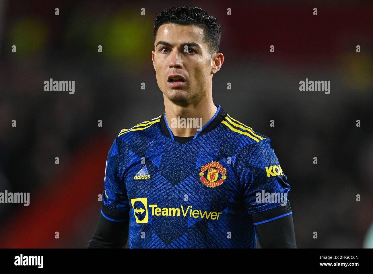 Cristiano Ronaldo #7 of Manchester United during the game in, on 1/19/2022. (Photo by Craig Thomas/News Images/Sipa USA) Credit: Sipa USA/Alamy Live News Stock Photo