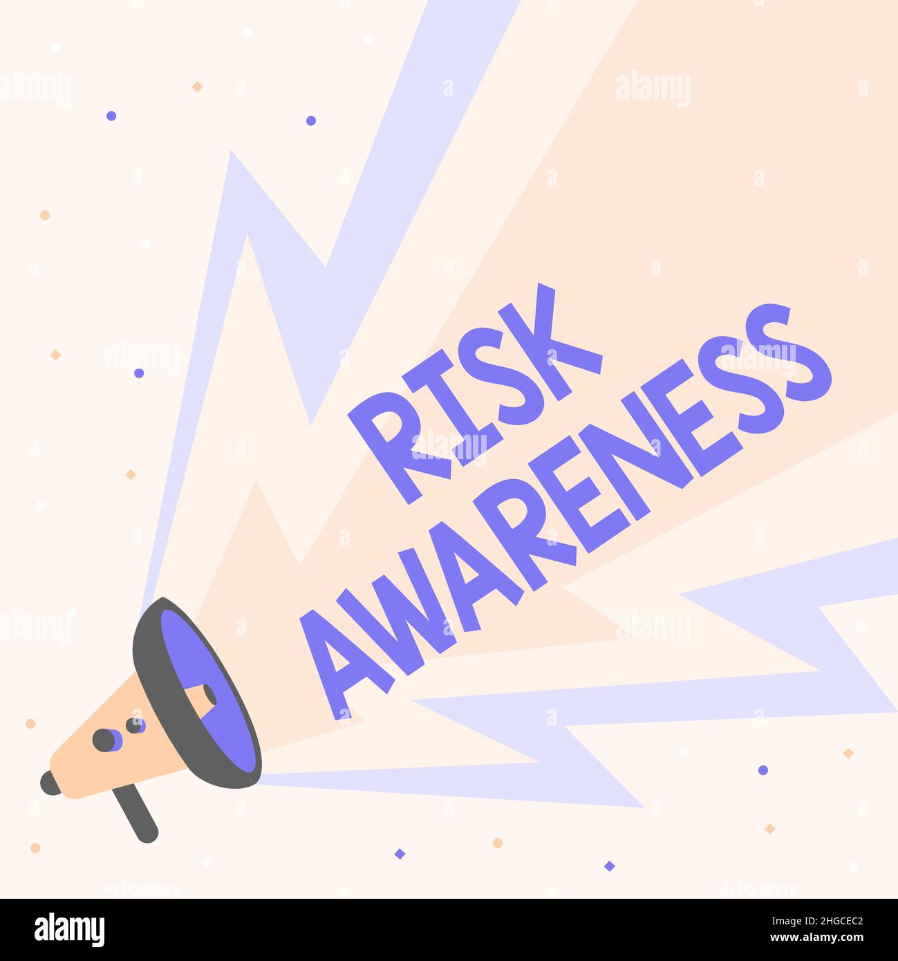 Hand writing sign Risk Awareness. Conceptual photo recognizing factors ...