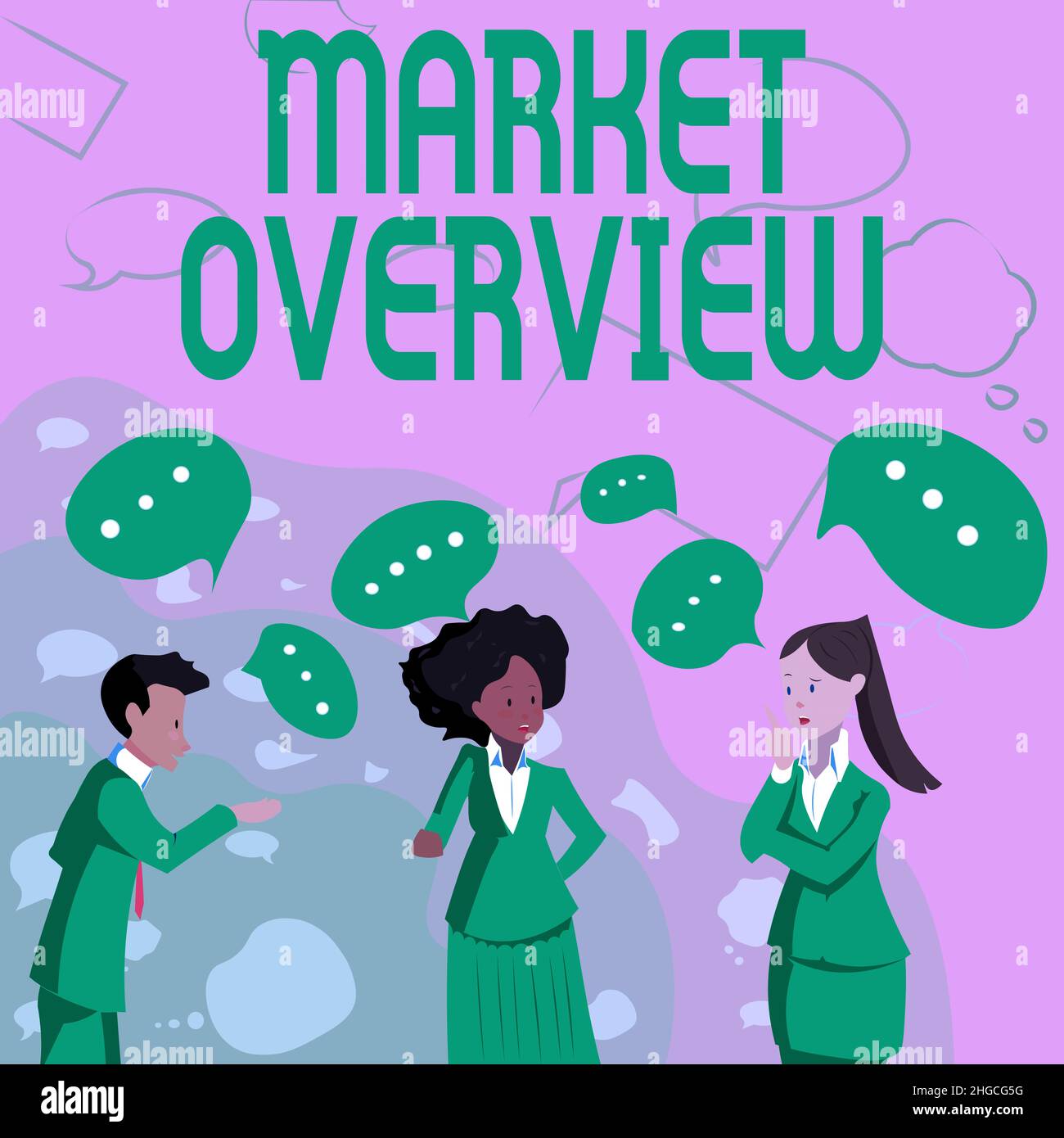 Text showing inspiration Market Overview. Business overview brief