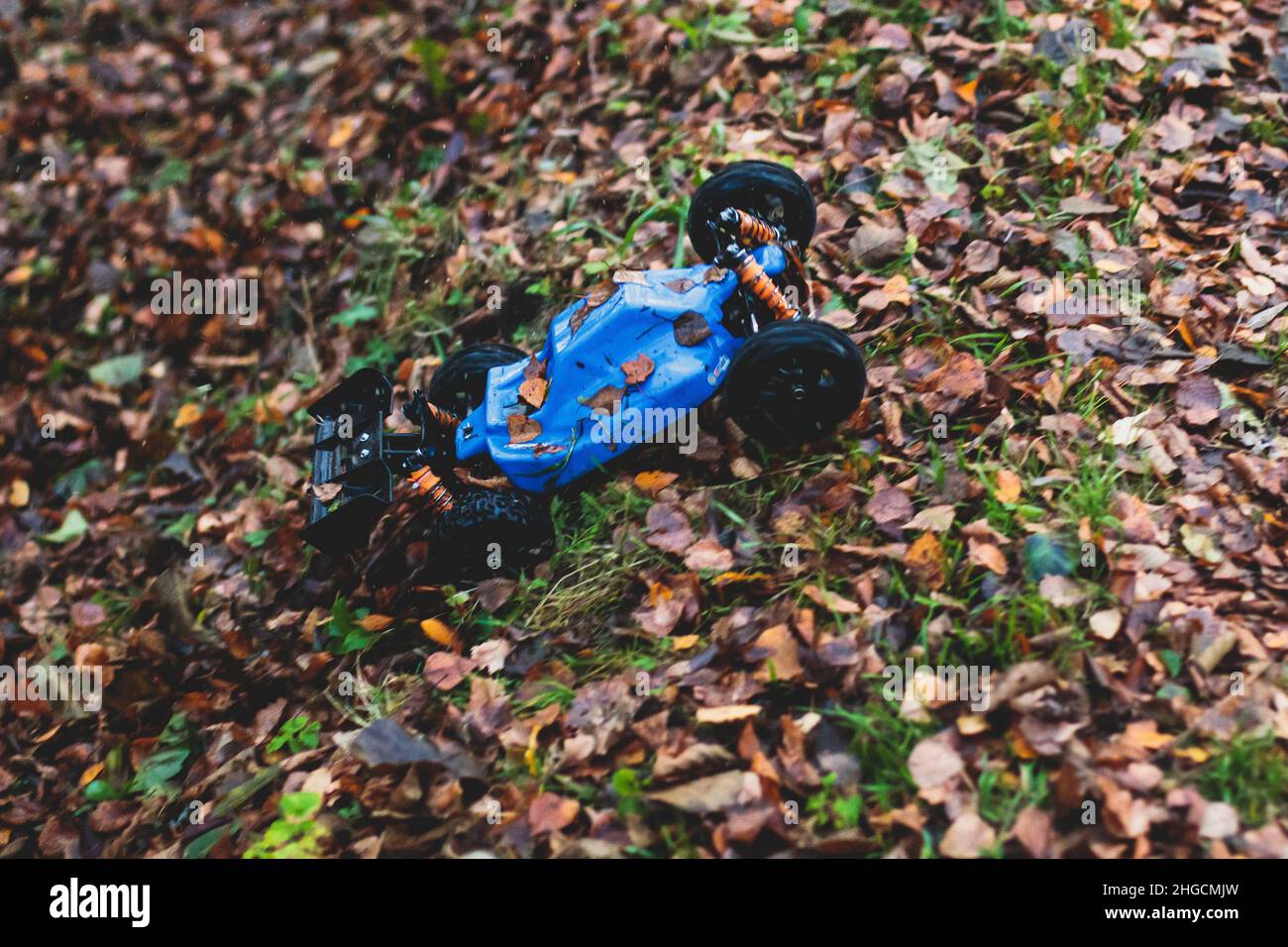 Radio controlled buggies cars race, process of rc wireless model toy