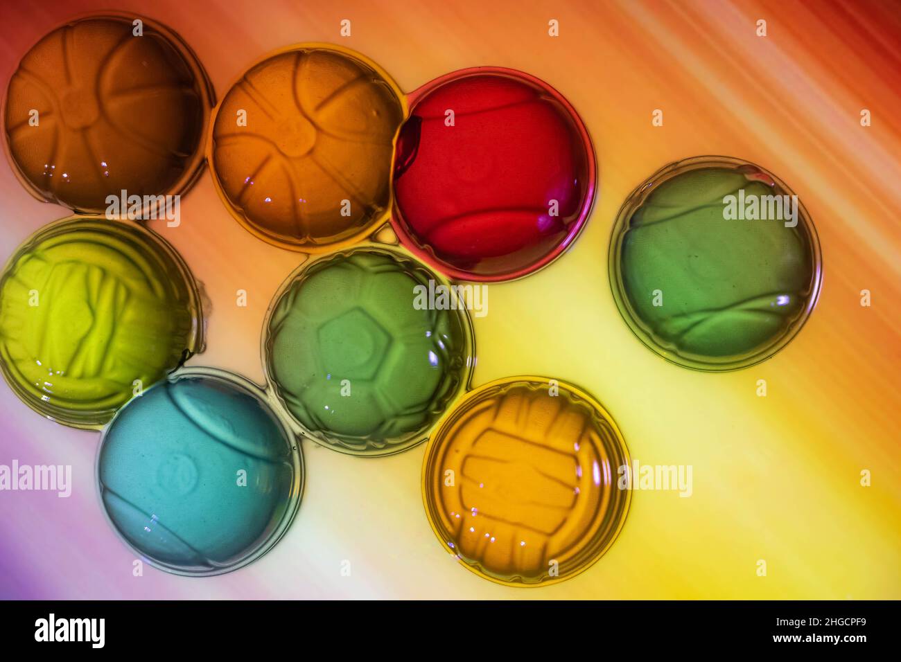 Background of colored jelly beads Stock Photo