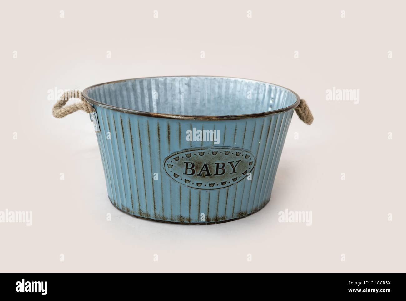 Steel bath tub for newborn Stock Photo Alamy