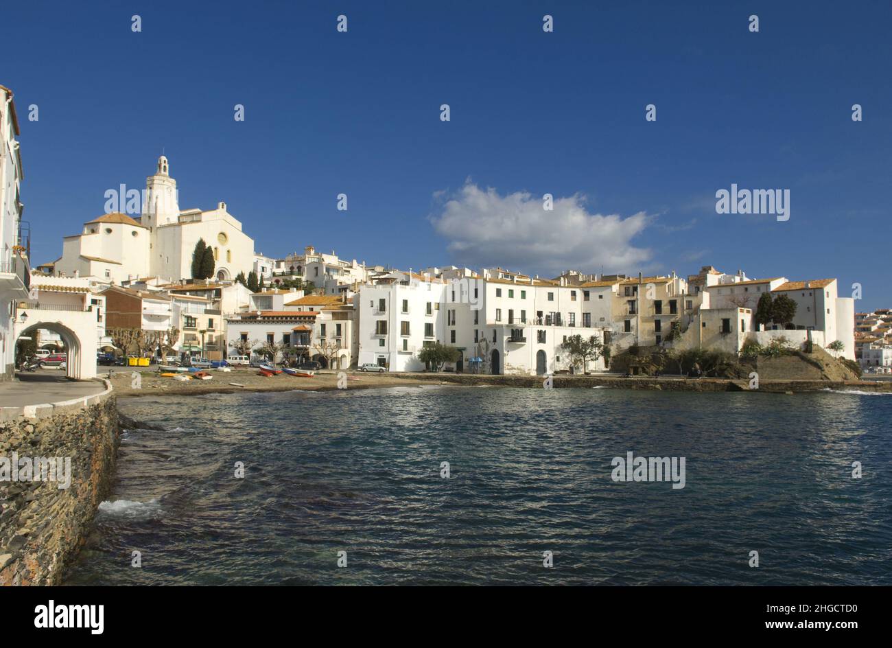 Spain costa brava Cadaques dali's village sea mediterranean coast Stock Photo