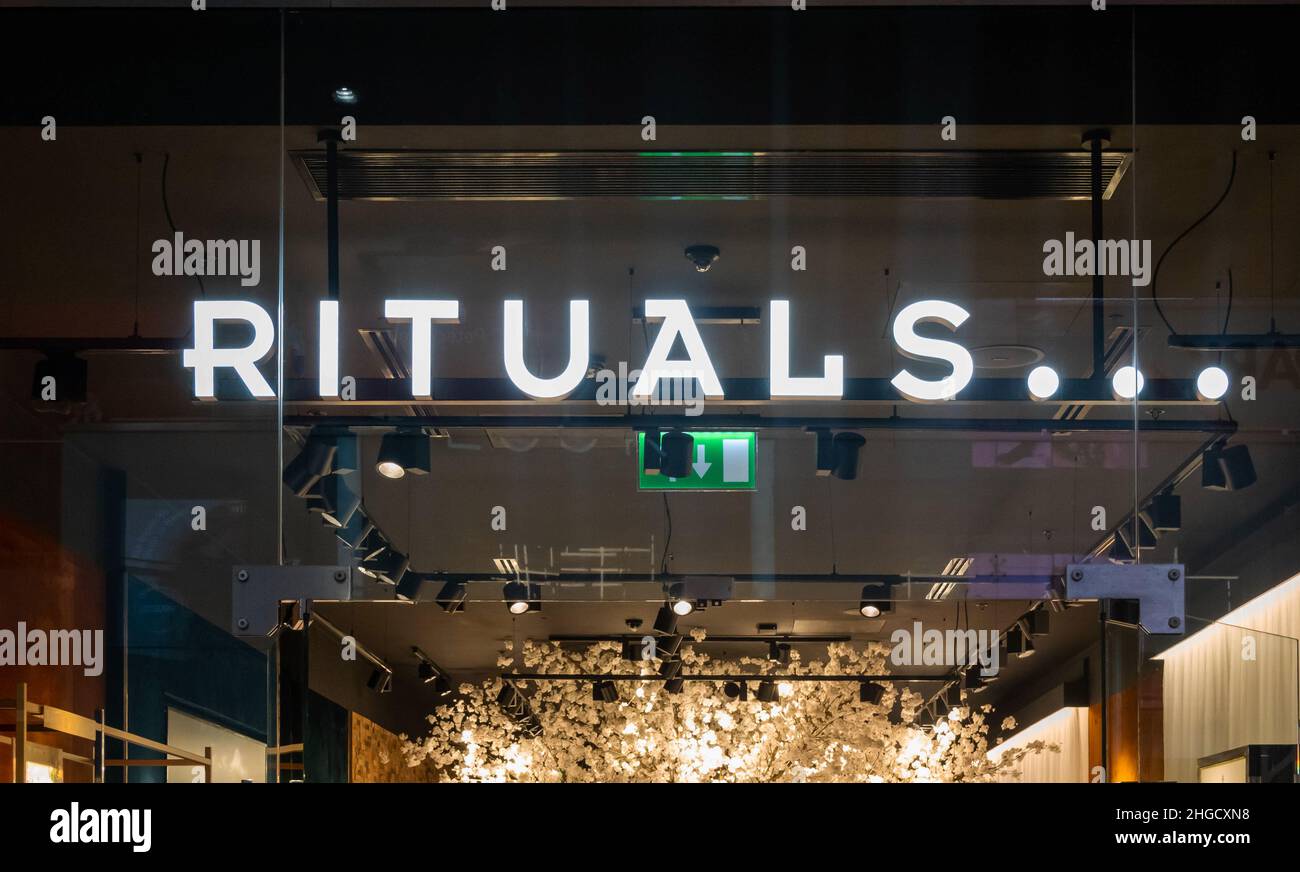 Rituals luxury home and bath shop Liverpool One shopping centre Stock