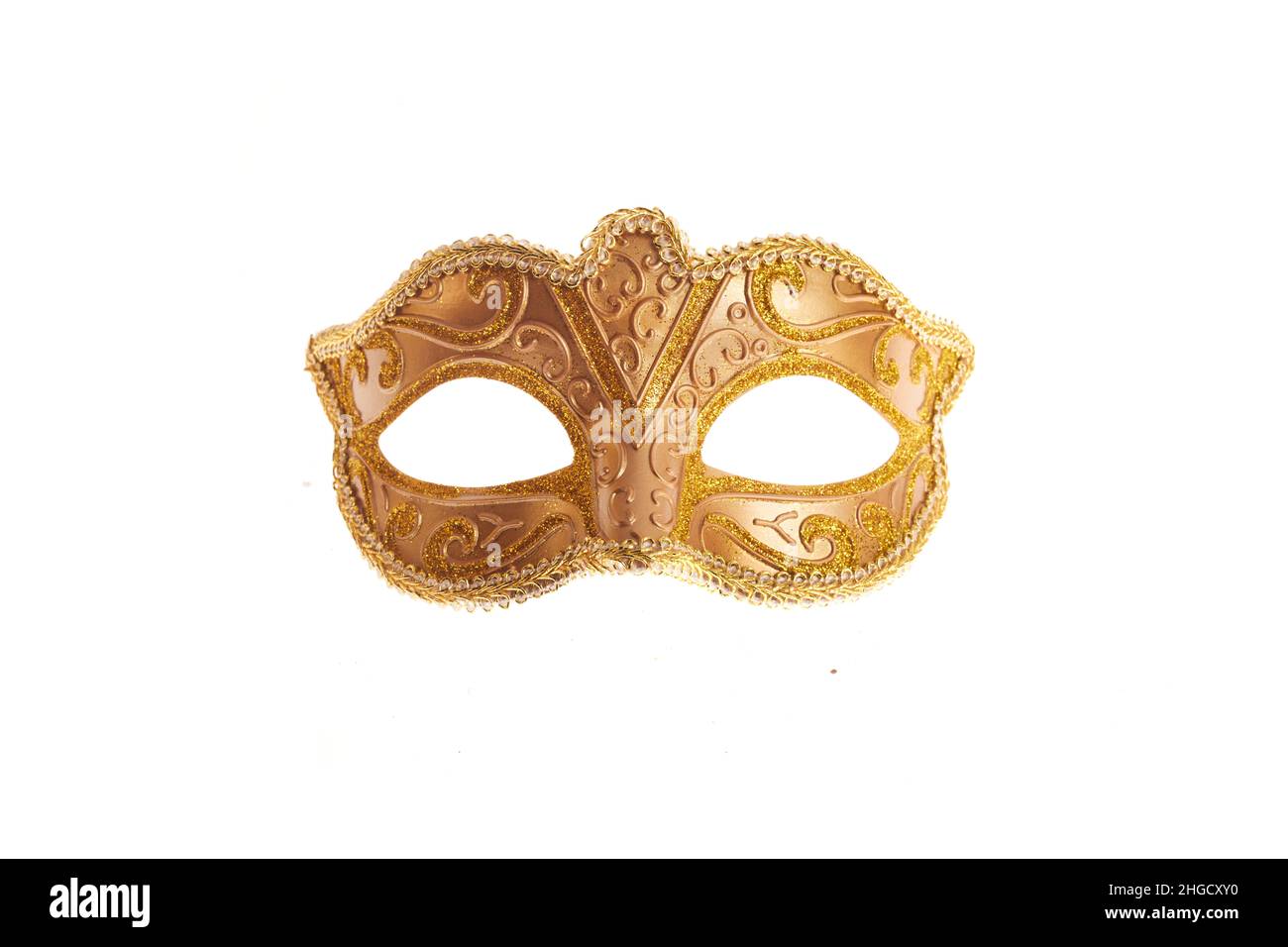 Mardi gras mask isolated on white background Stock Photo - Alamy