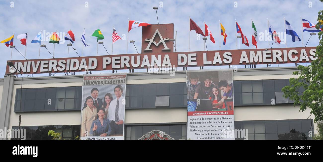 Universidad Peruana de Las Americas, Lima, Peru Stock Photo - Alamy