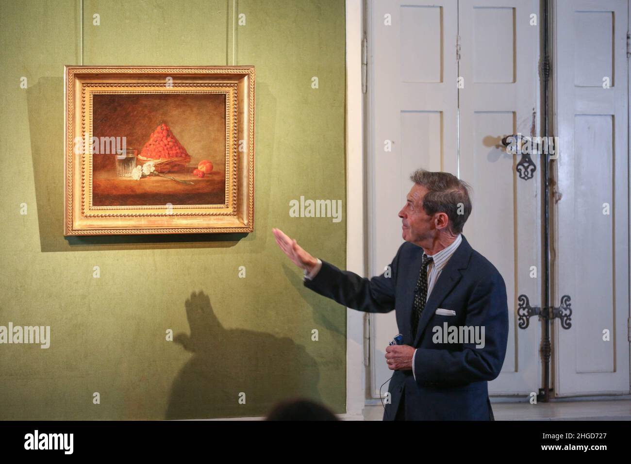 Paris, France. 20th Jan, 2022. Presentation of the painting ‘A Basket