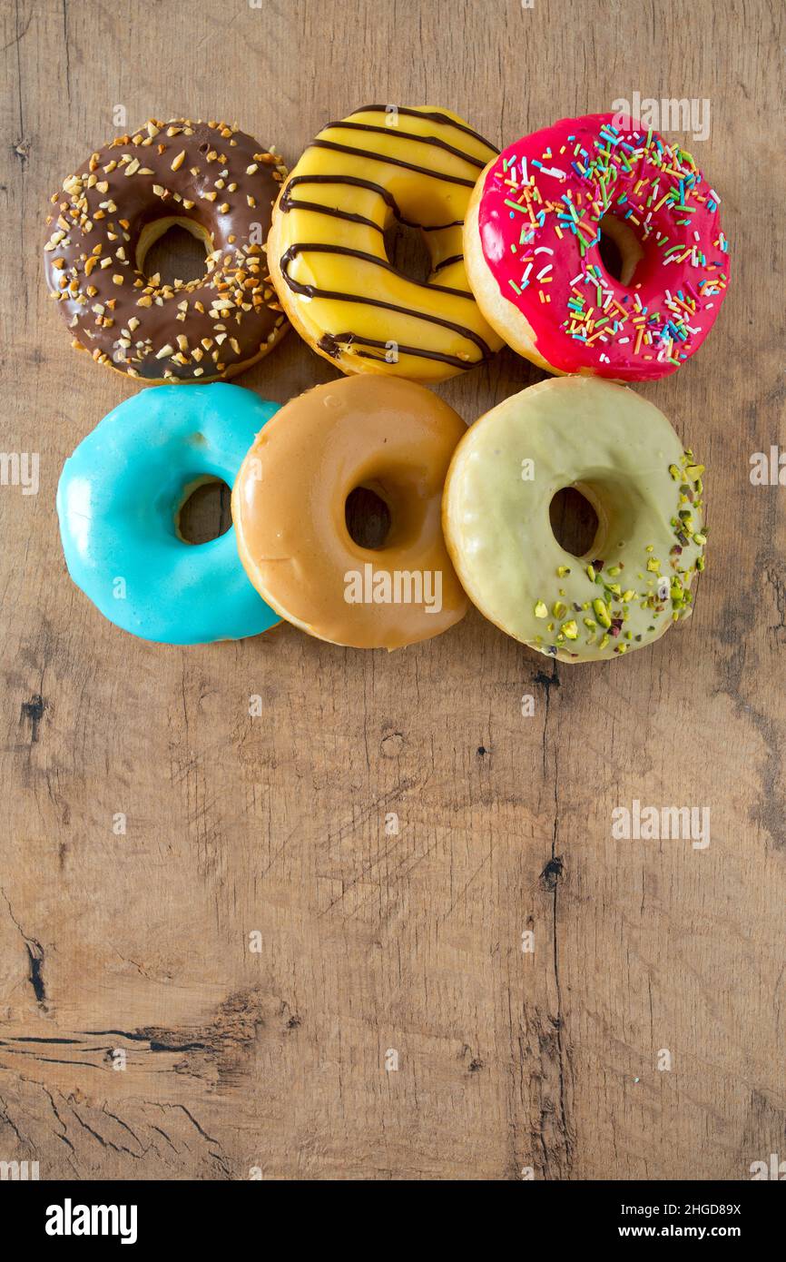 colorful doughnuts Stock Photo