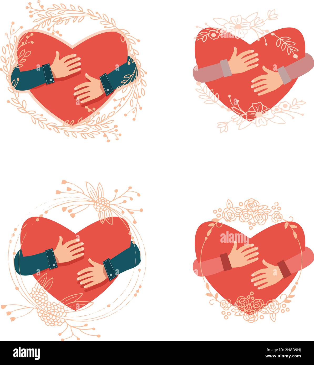 Valentines day aesthetic Stock Vector Images - Alamy