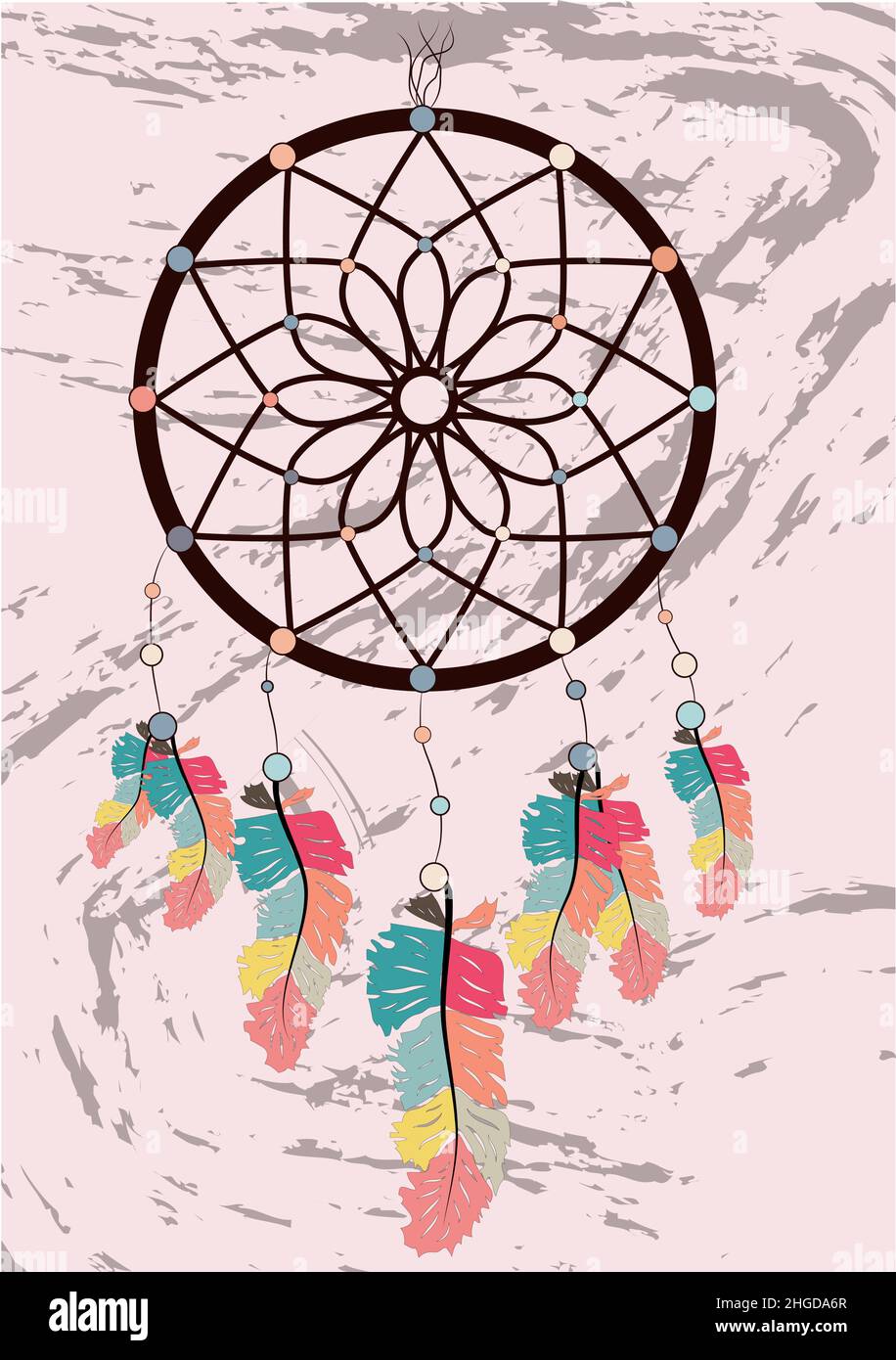 dream catcher boho native american indian talisman dreamcatcher ...