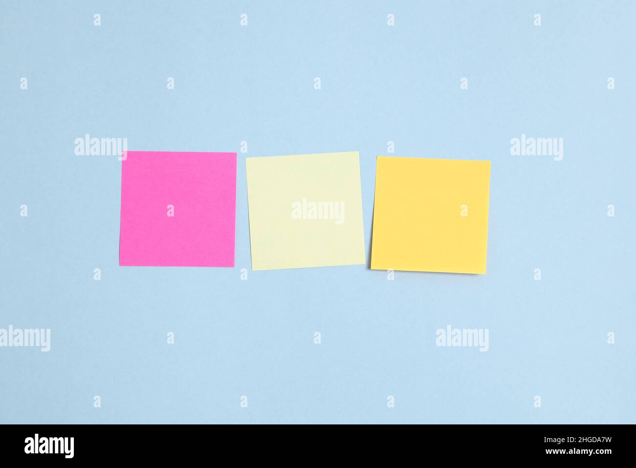 Sticky Paper Colorful The picture of color sticky paper attrached on the color wall Stock ...