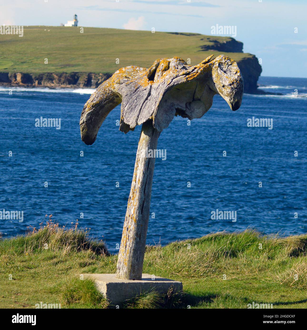 Whalebone Monument Birsay Orkney Stock Photo