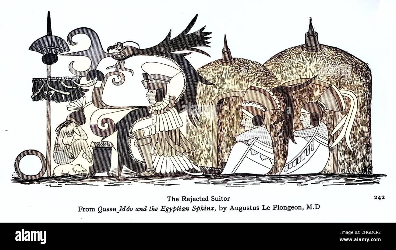 The Rejected Suitor from the book ' Myths and Legends Mexico and Peru ' by Lewis Spence, Publisher Boston : David D. Nickerson 1913 Stock Photo