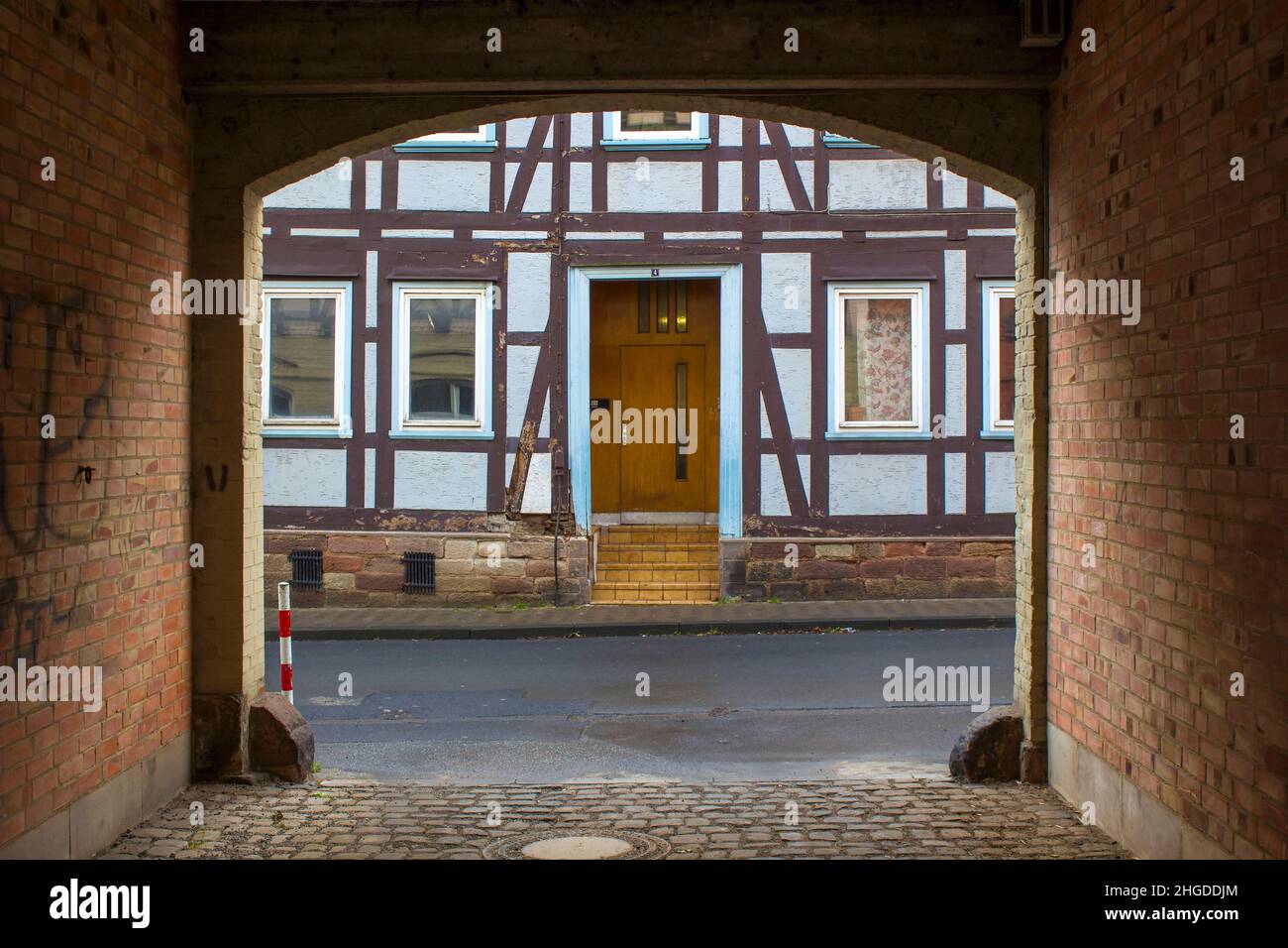 The Town of Witzenhausen in the Werra Valley in Germany, Hessen Stock Photo