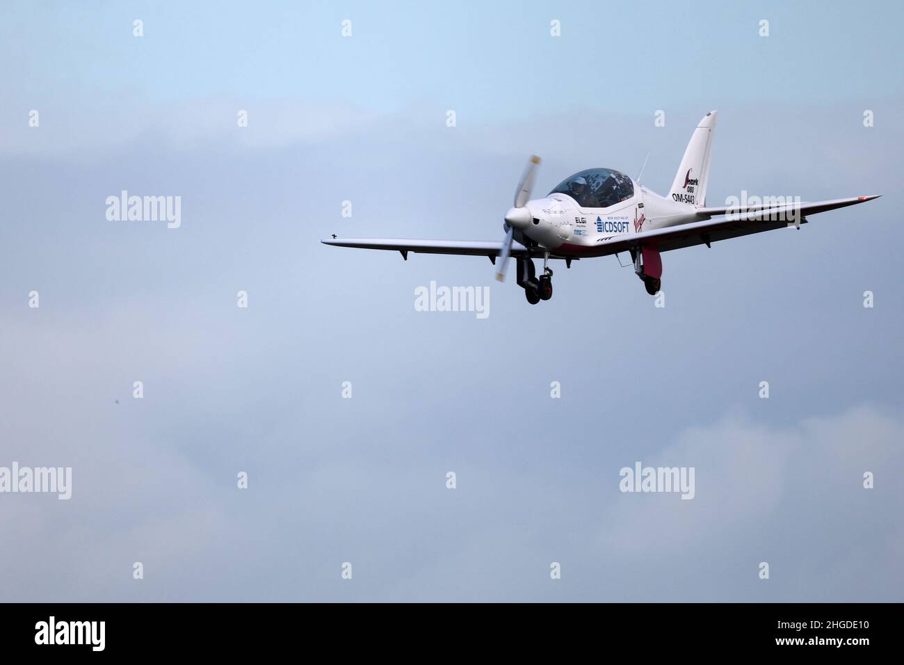 Belgian-British pilot Zara Rutherford, 19, arrives at Kortrijk-Wevelgem  Airport after a round-the-world trip in a light aircraft, becoming the  youngest female pilot to circle the planet alone, in Wevelgem, Belgium,  January 20,