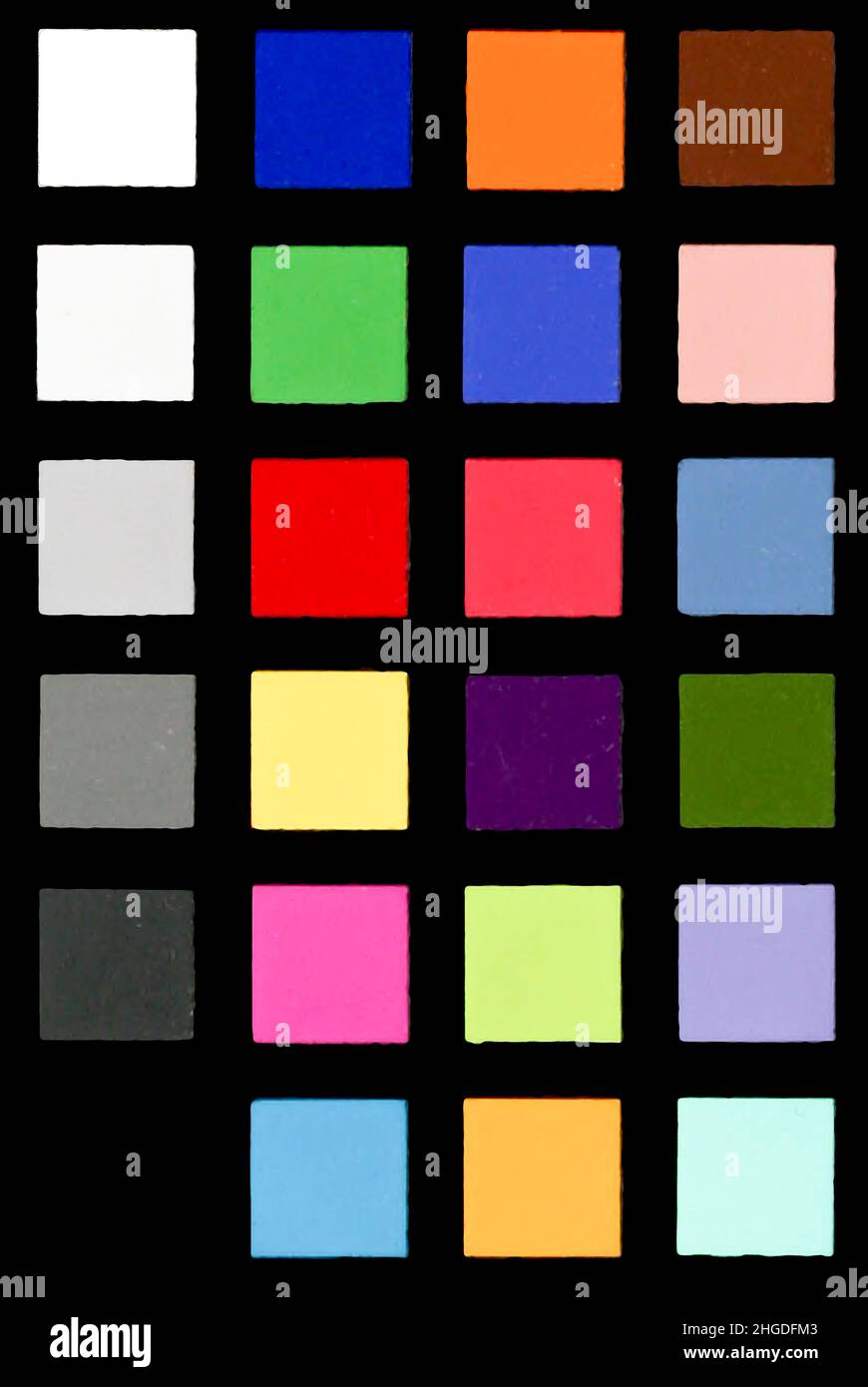 Color Swatch for colour grading Stock Photo