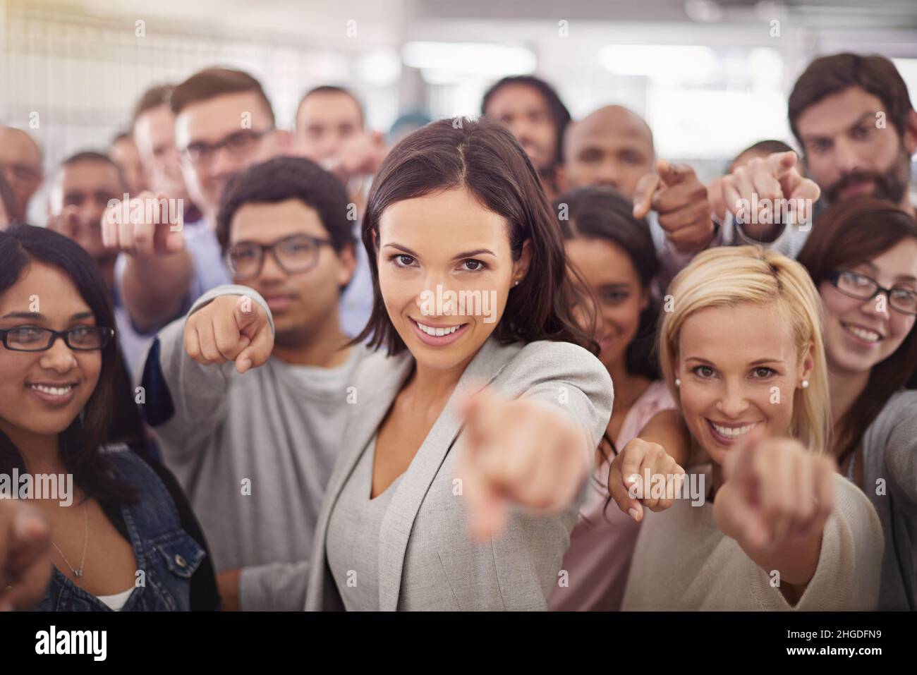 We need people like you to join our team Stock Photo