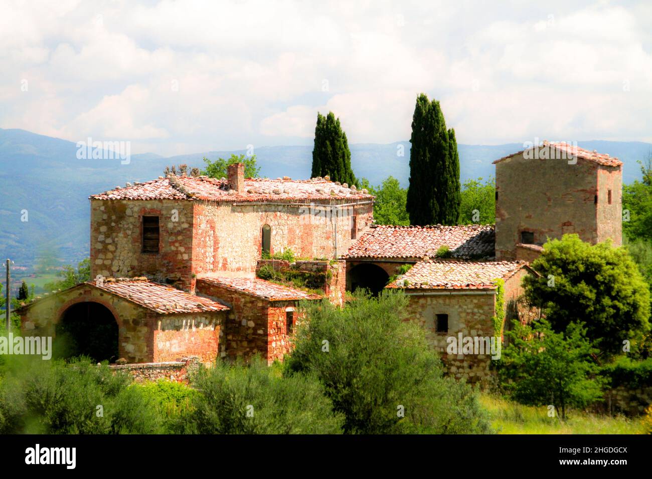 farmhouse in Tuscany, Italy Stock Photo