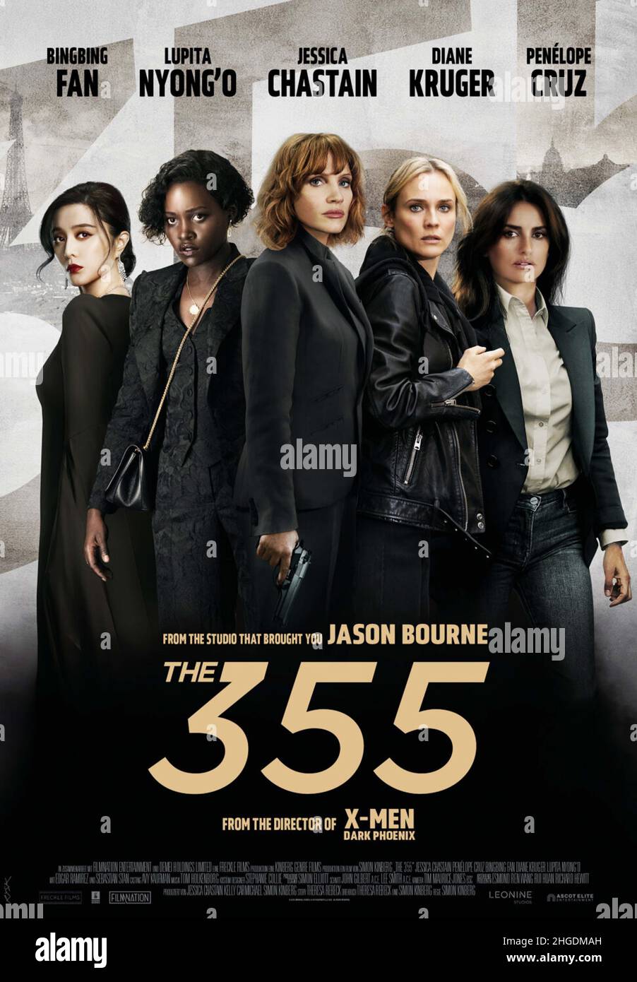 THE 355 (2022) POSTER  SIMON KINBERG (DIR)  UNIVERSAL PICTURES/MOVIESTORE COLLECTION Stock Photo