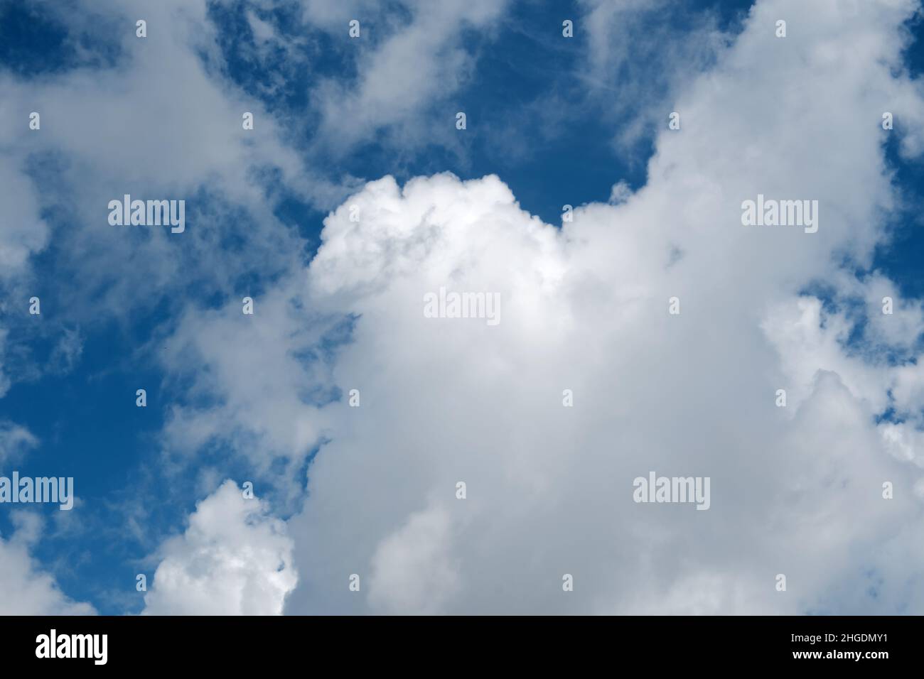 The cloudy blue sky background landscape Stock Photo - Alamy