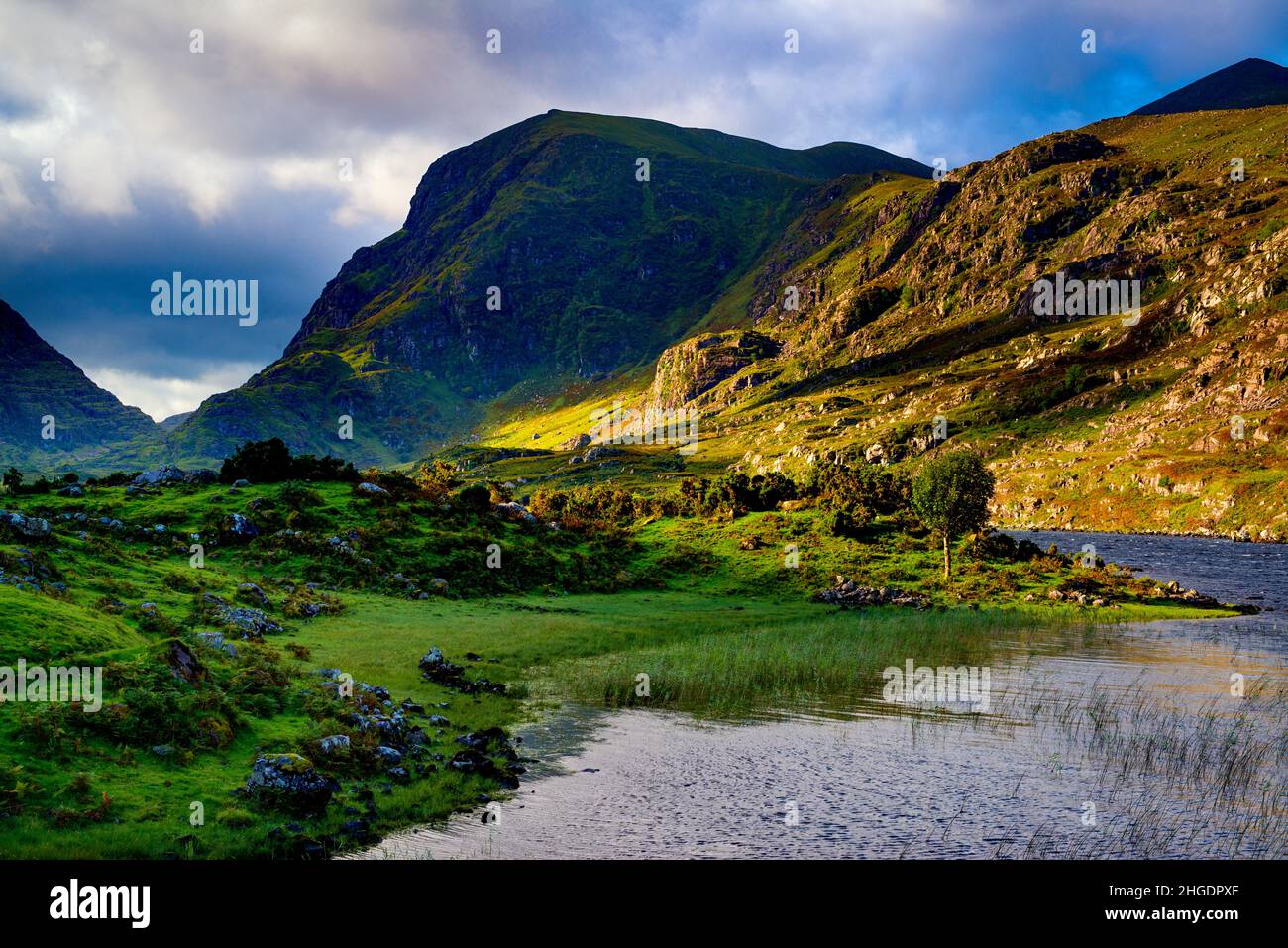 Gap of Dunloe, Killarney National Park, County Kerry, Ireland Stock
