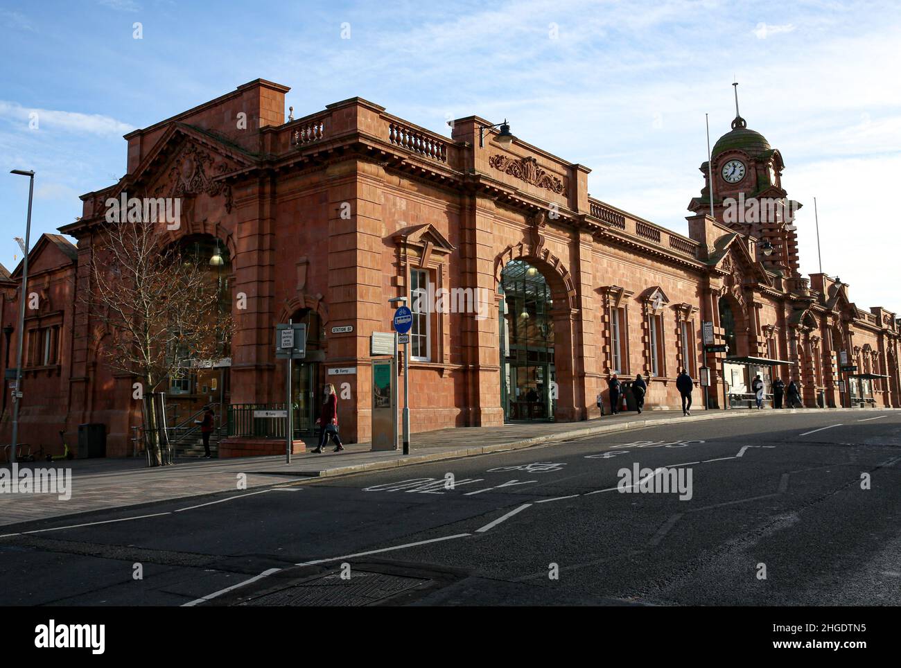 The Nottingham train station building. Stock Photo