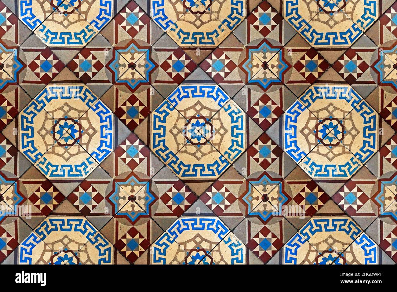 Famous Rio Tile Ancient hydraulic tiles, Rio de Janeiro Stock Photo - Alamy