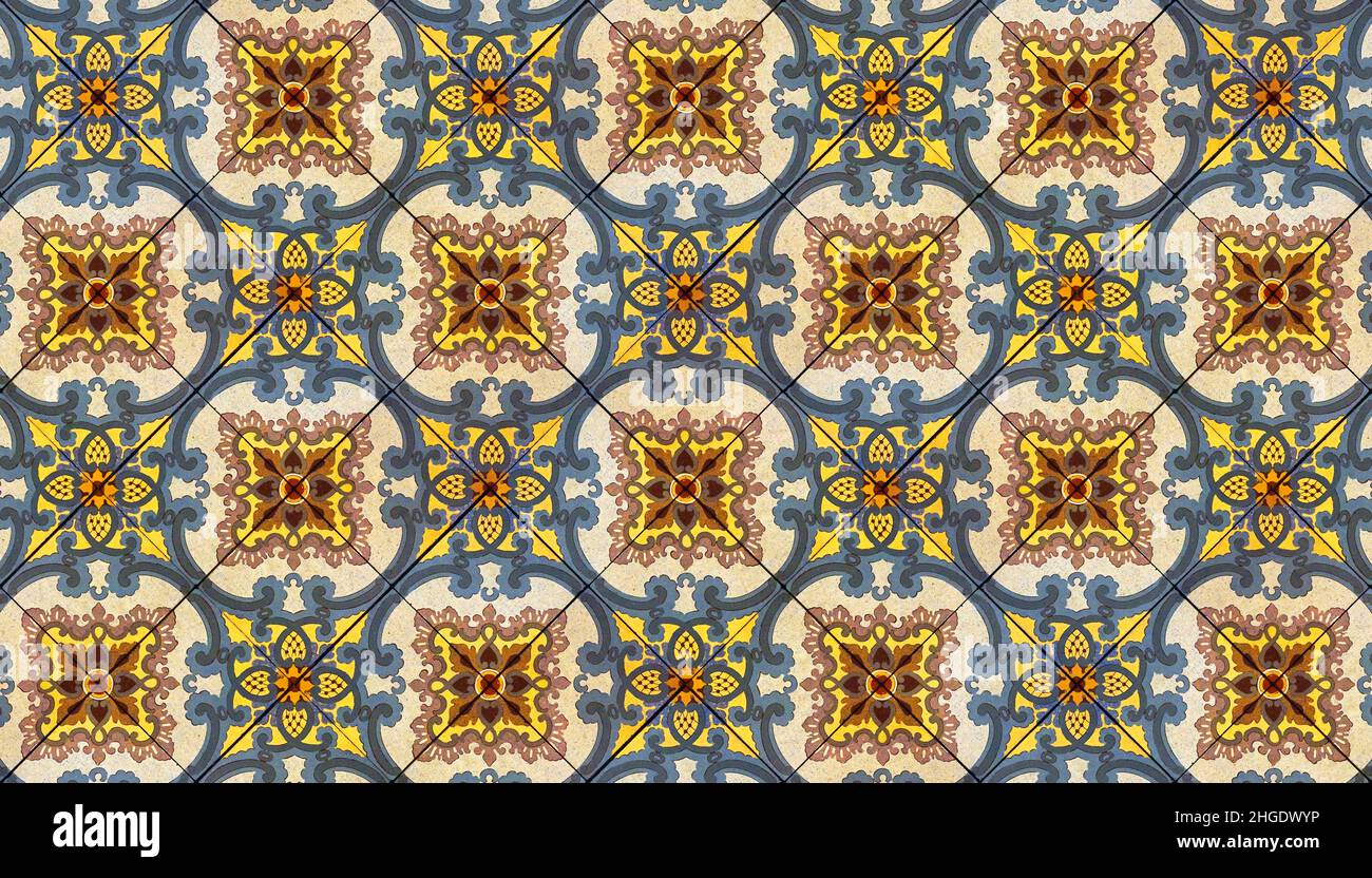 Famous Rio Tile Ancient hydraulic tiles, Rio de Janeiro Stock Photo - Alamy