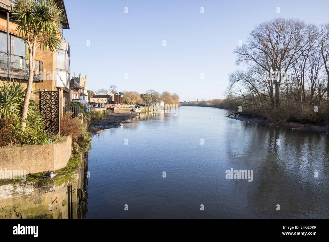 homes and apartments overlooking the river thames at old isleworth in