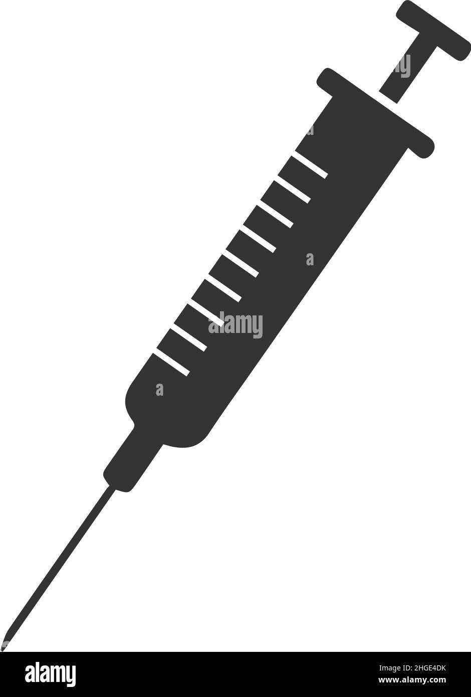 Syringe flat icon or logo vector illustration Stock Vector Image & Art