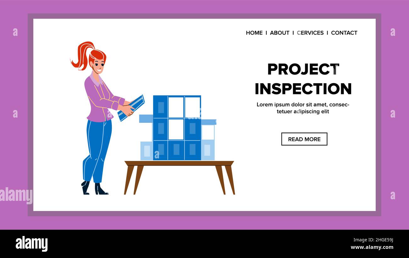 Project inspection vector Stock Vector