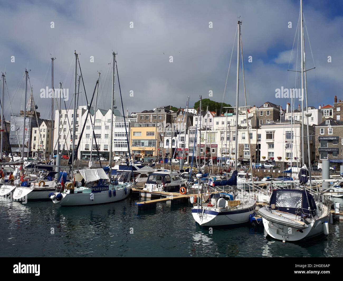 St Peter Port, Guernsey, Channel Islands: Victoria Marina Stock Photo