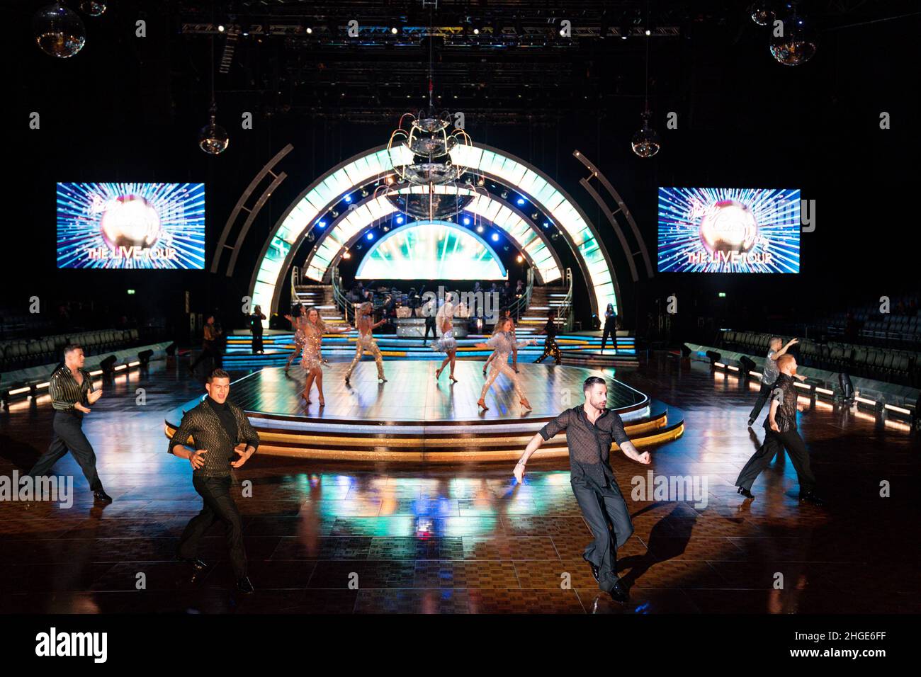 Professional dancers perform during the Strictly Come Dancing Live Tour